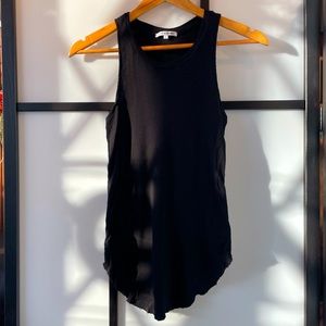 Cotton Modal Black Tank Top
